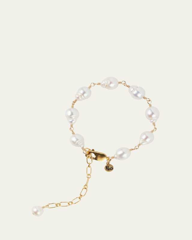 Dandelion Bracelet with Pearls